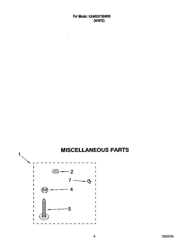 Diagram for KAWE977BWH0