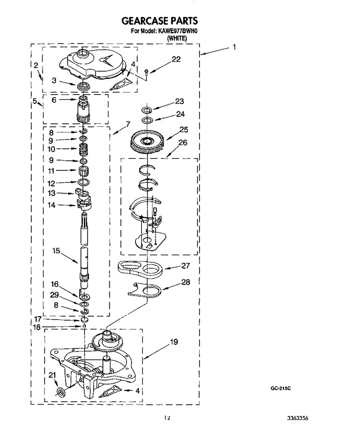 Diagram for KAWE977BWH0