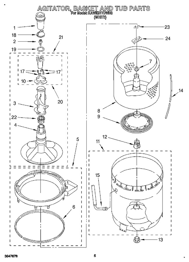 Diagram for KAWE977DWH0