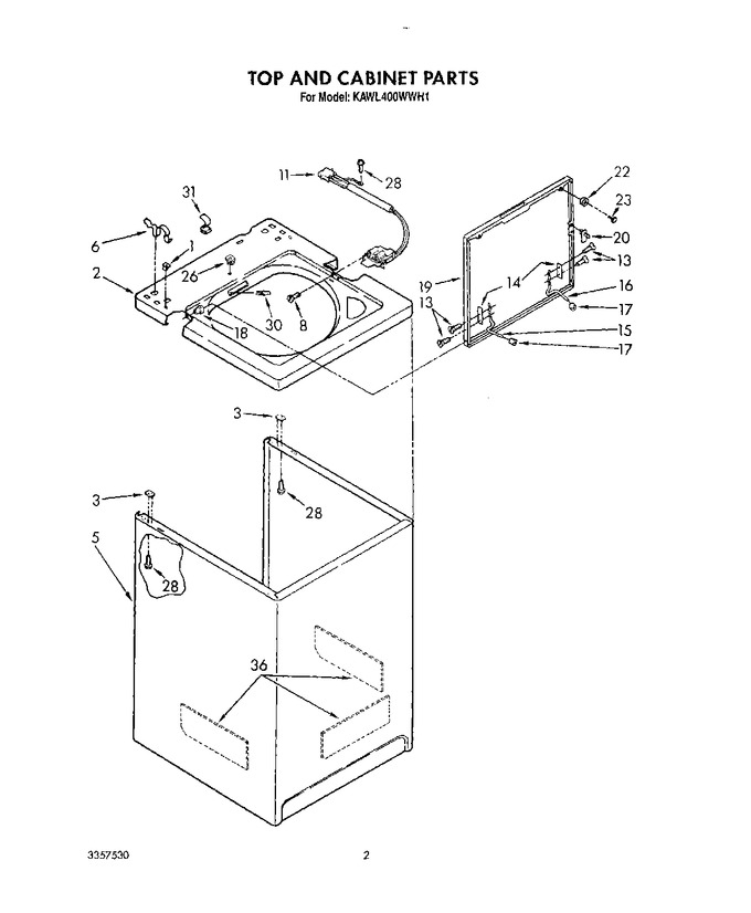 Diagram for KAWL400WAL1