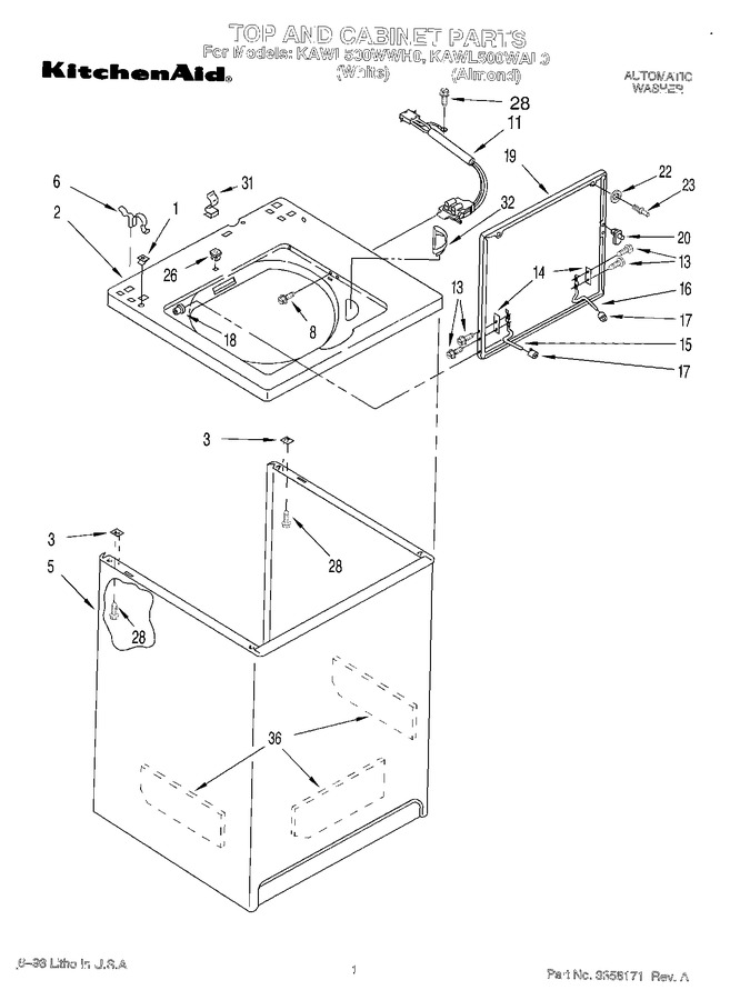 Diagram for KAWL500WWH0