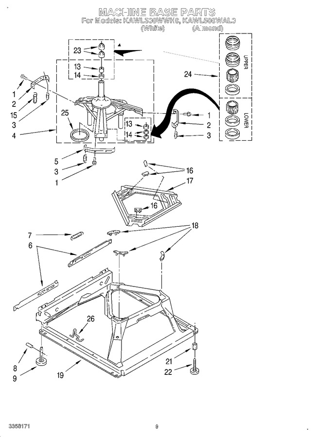 Diagram for KAWL500WAL0