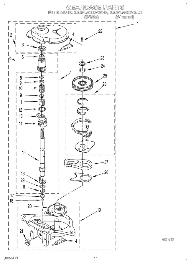 Diagram for KAWL500WWH0