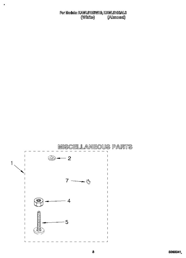 Diagram for KAWL510BWH0