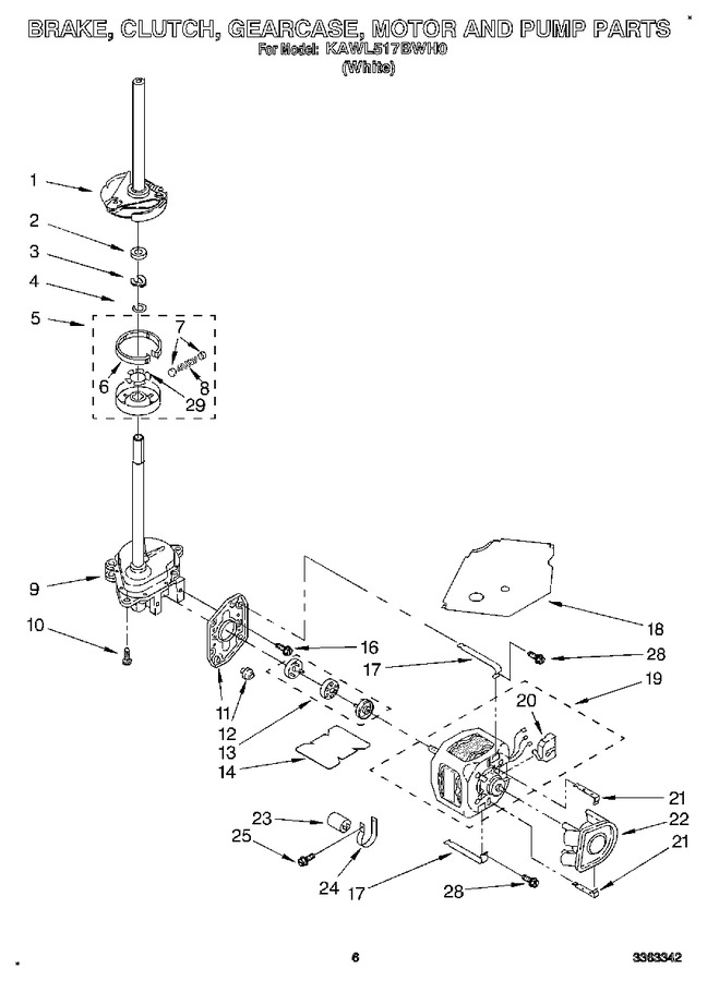Diagram for KAWL517BWH0