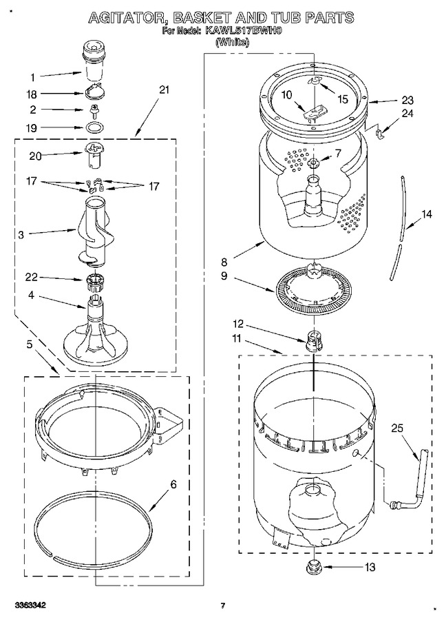 Diagram for KAWL517BWH0