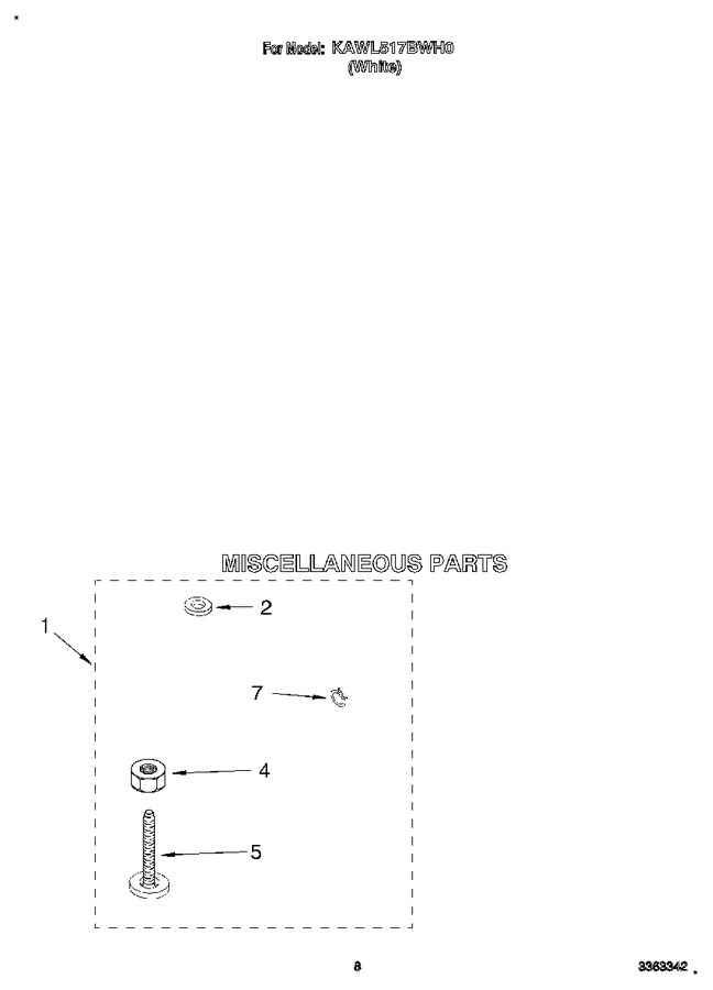 Diagram for KAWL517BWH0
