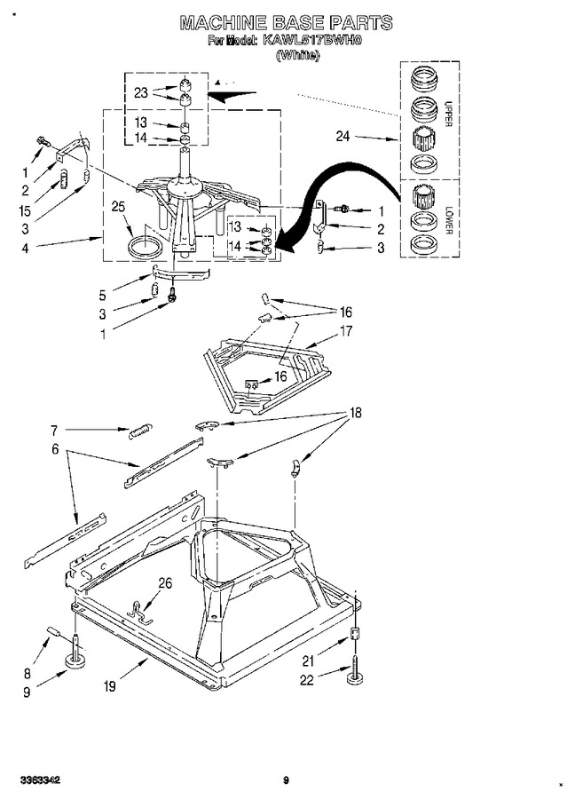 Diagram for KAWL517BWH0