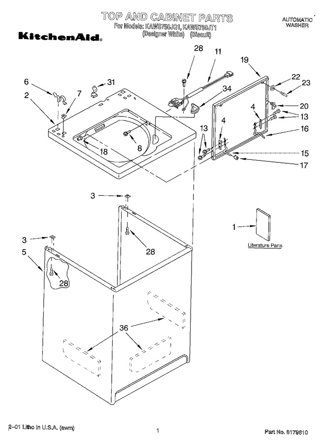 Diagram for KAWS750JQ1