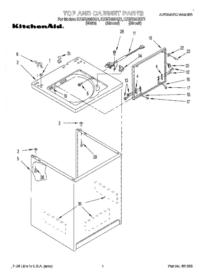 Diagram for KAWS850GT1