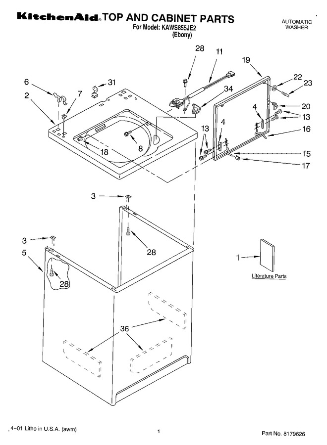 Diagram for KAWS855JE2