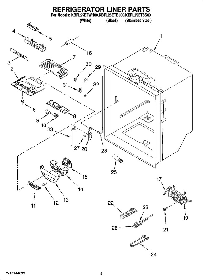 Diagram for KBFL25ETBL00