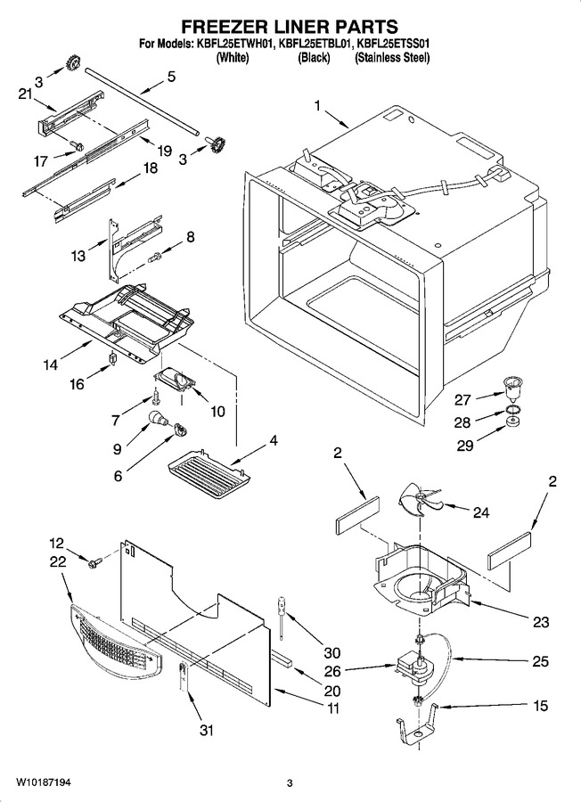 Diagram for KBFL25ETBL01