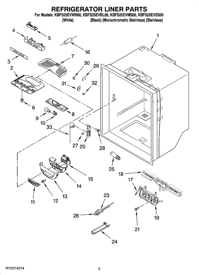 Diagram for KBFS25EVWH00