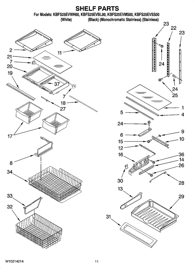Diagram for KBFS25EVBL00