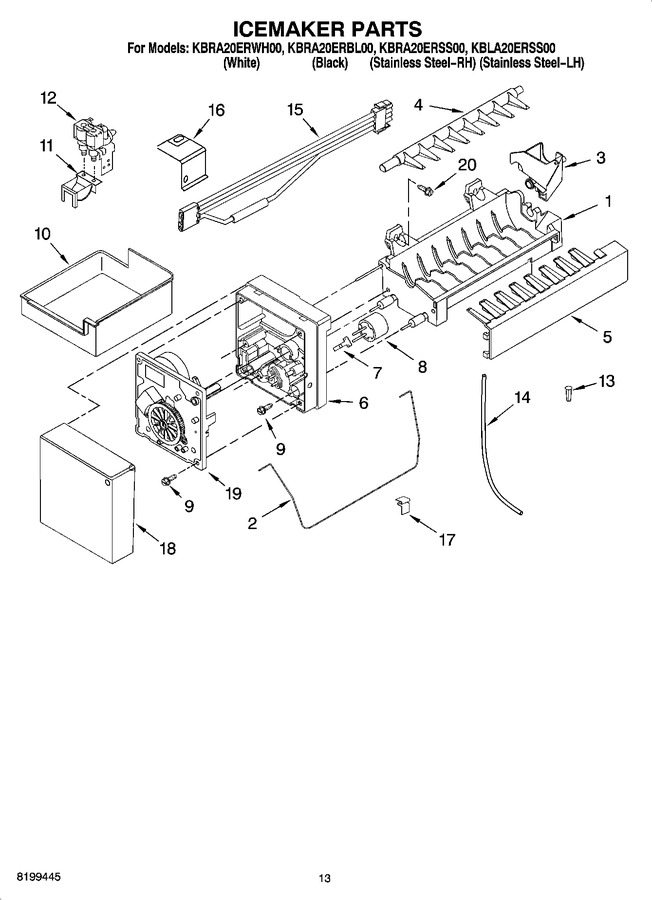 Diagram for KBRA20ERWH00