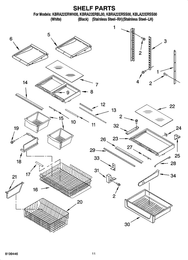 Diagram for KBRA22ERWH00