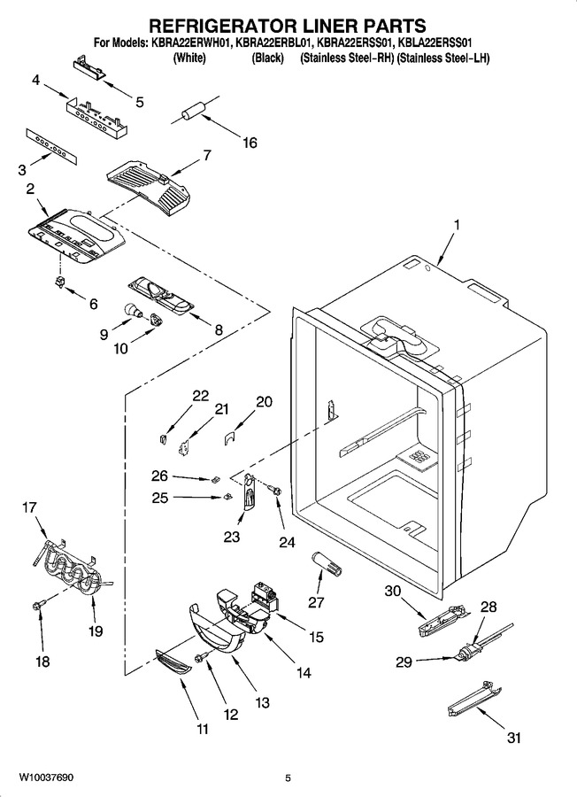 Diagram for KBRA22ERBL01