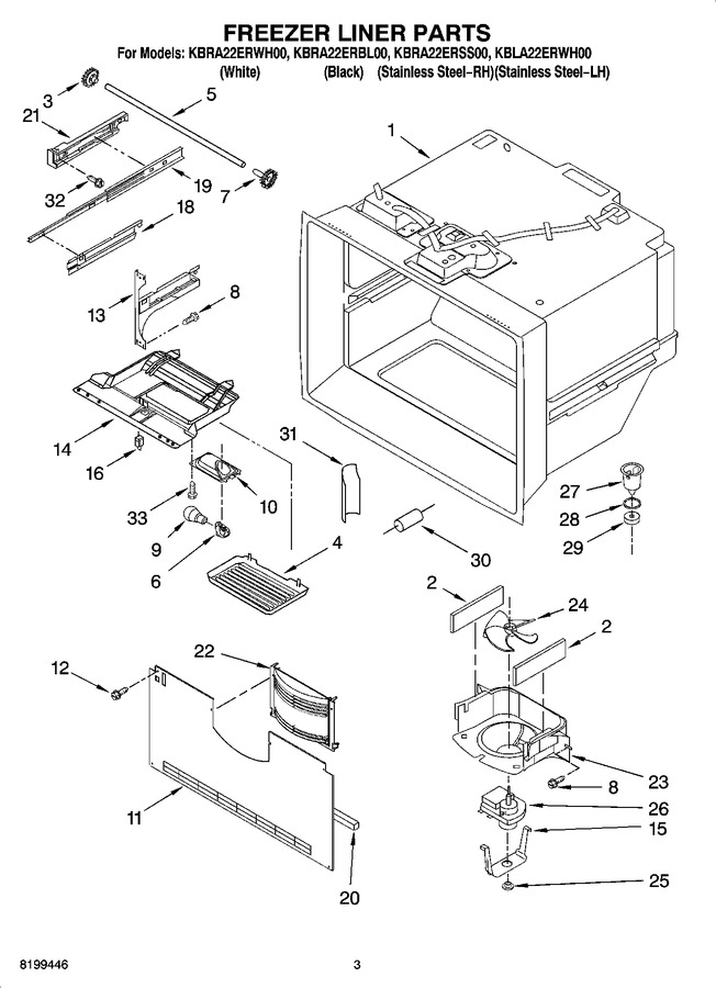 Diagram for KBLA22ERWH00