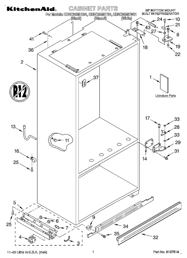 Diagram for KBRC36MHB01