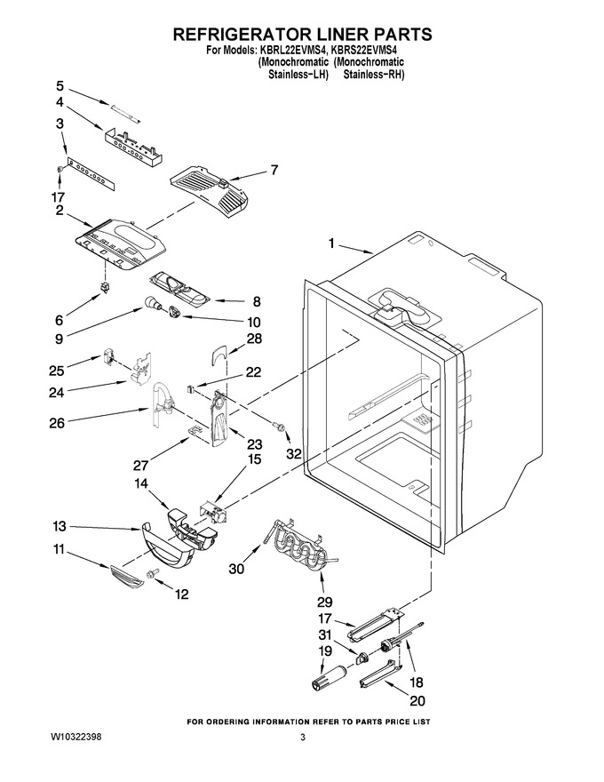 Diagram for KBRL22EVMS4