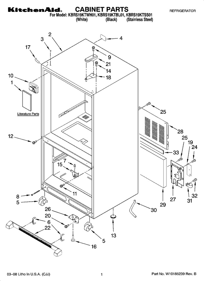 Diagram for KBRS19KTWH01