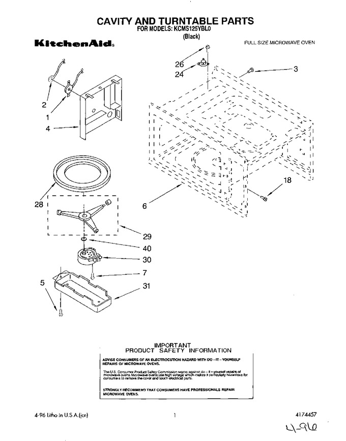 Diagram for KCMS125YBL0