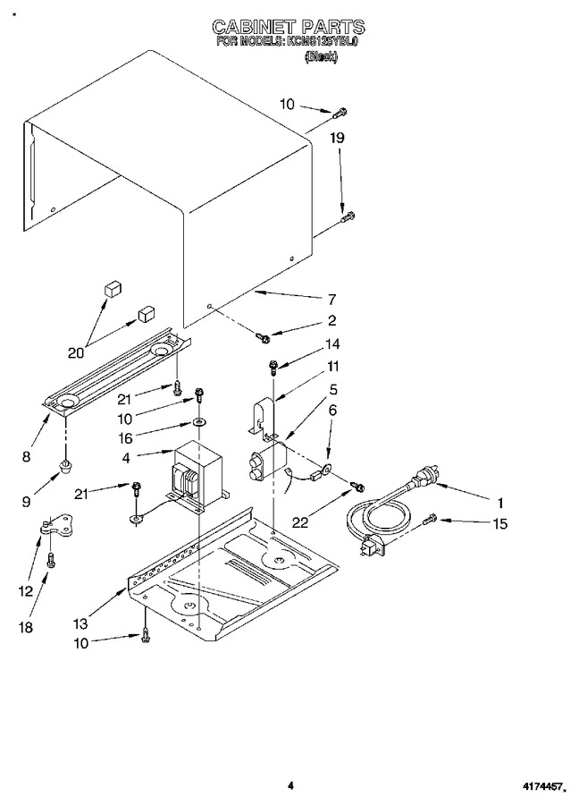 Diagram for KCMS125YBL0