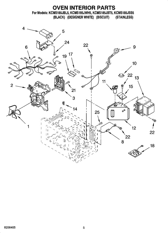 Diagram for KCMS185JWH5