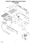 Diagram for 06 - Cooktop, Burner And Grate Parts