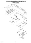 Diagram for 06 - Cooktop, Burner And Grate
