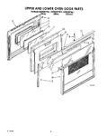 Diagram for 06 - Upper And Lower Oven Door