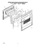 Diagram for 06 - Upper And Lower Oven Door