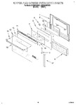 Diagram for 04 - Upper And Lower Oven Door
