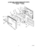 Diagram for 04 - Upper And Lower Oven Door