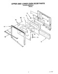 Diagram for 04 - Upper And Lower Oven Door