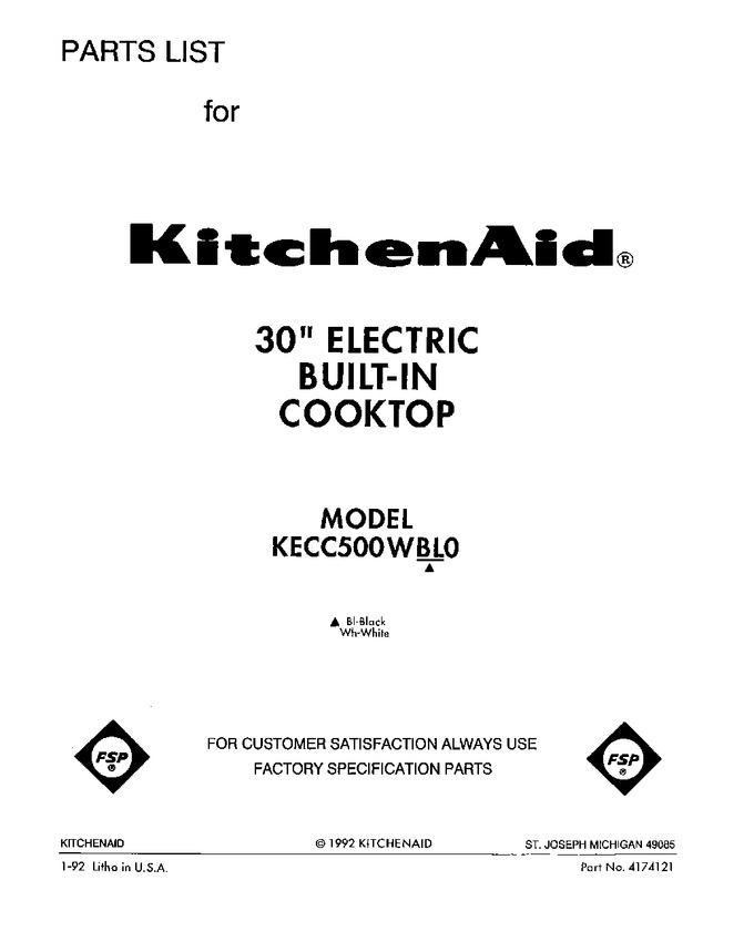Diagram for KECC500WWH0