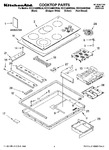Diagram for 01 - Cooktop Parts, Miscellaneous Parts