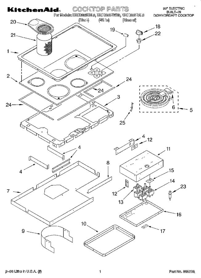 Diagram for KECD805EWH0