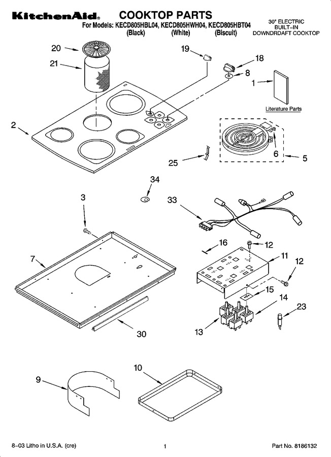 Diagram for KECD805HWH04
