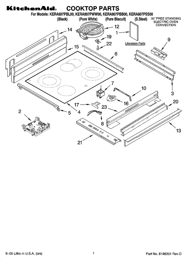 Diagram for KERA807PWW00