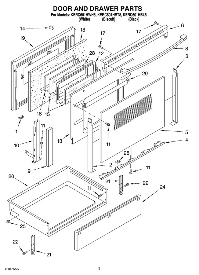 Diagram for KERC601HWH8