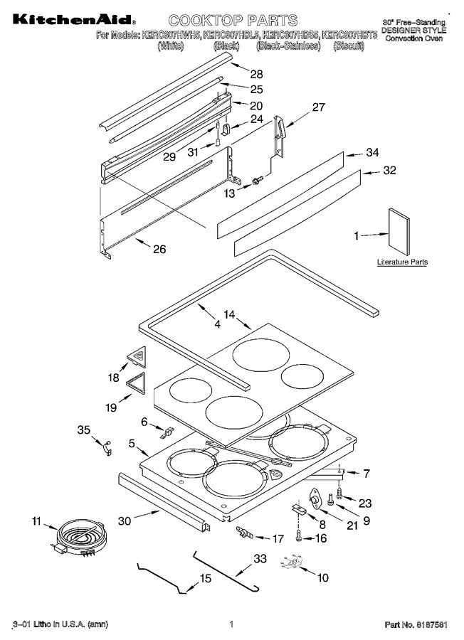 Diagram for KERC607HWH5