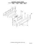 Diagram for 02 - Control Panel Parts