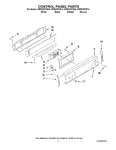 Diagram for 02 - Control Panel Parts