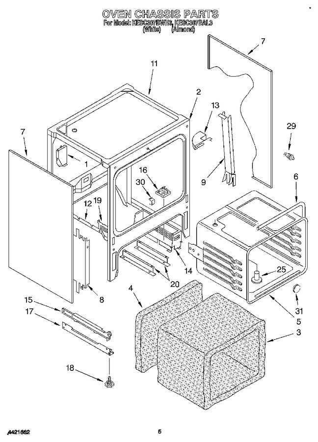 Diagram for KESC307BWH3
