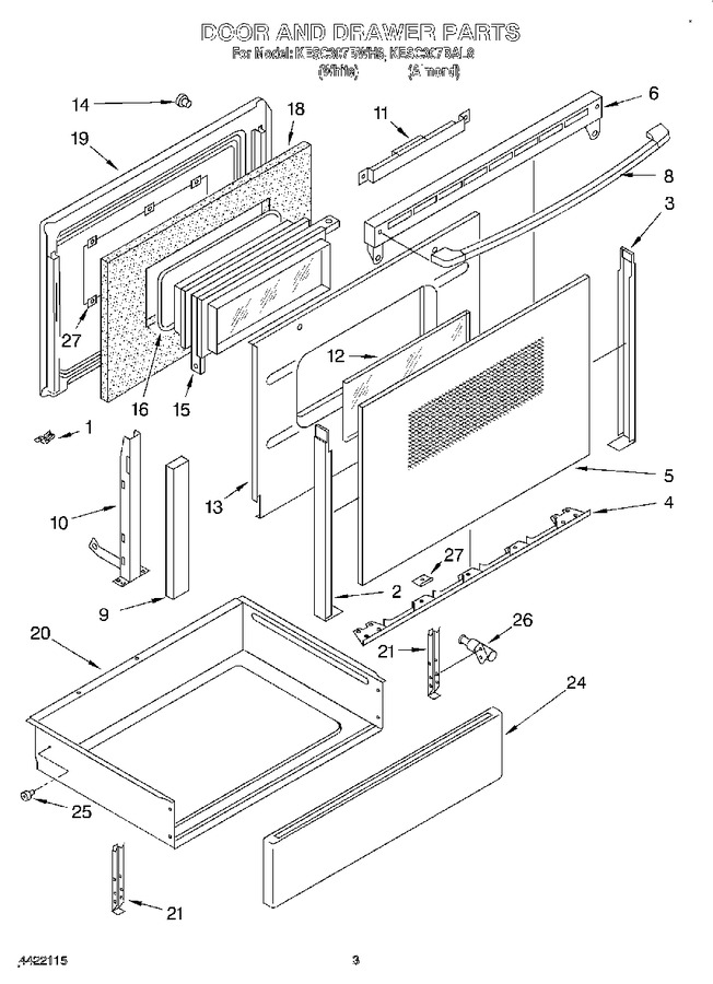 Diagram for KESC307BWH8