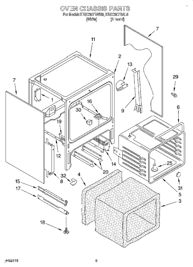 Diagram for KESC307BWH8