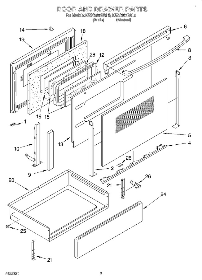 Diagram for KESC307BWH9