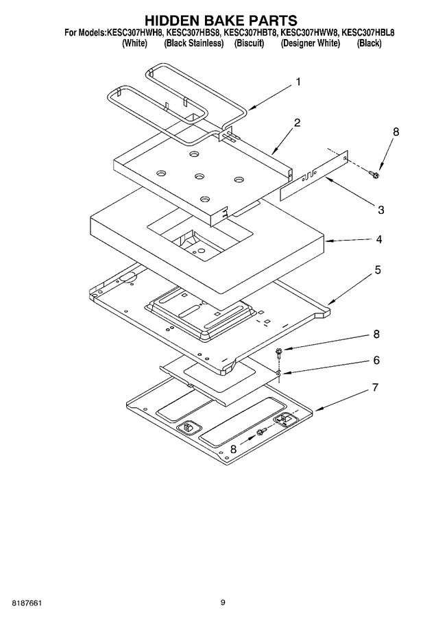Diagram for KESC307HWH8